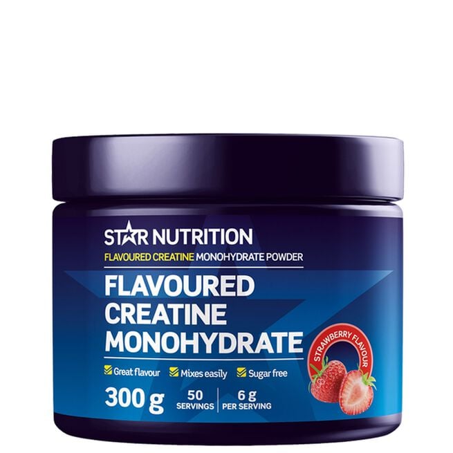 Smaksatt Kreatin Monohydrat 300 g Strawberry