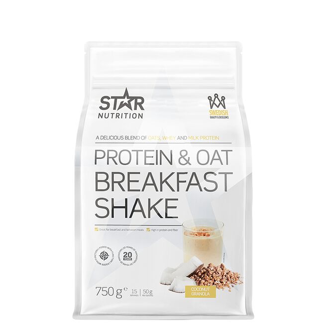 Star nutrition protein and oat breakfast shake Coconut granola