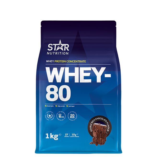 Star nutritio whey-80 protein shake Double rich chocolate