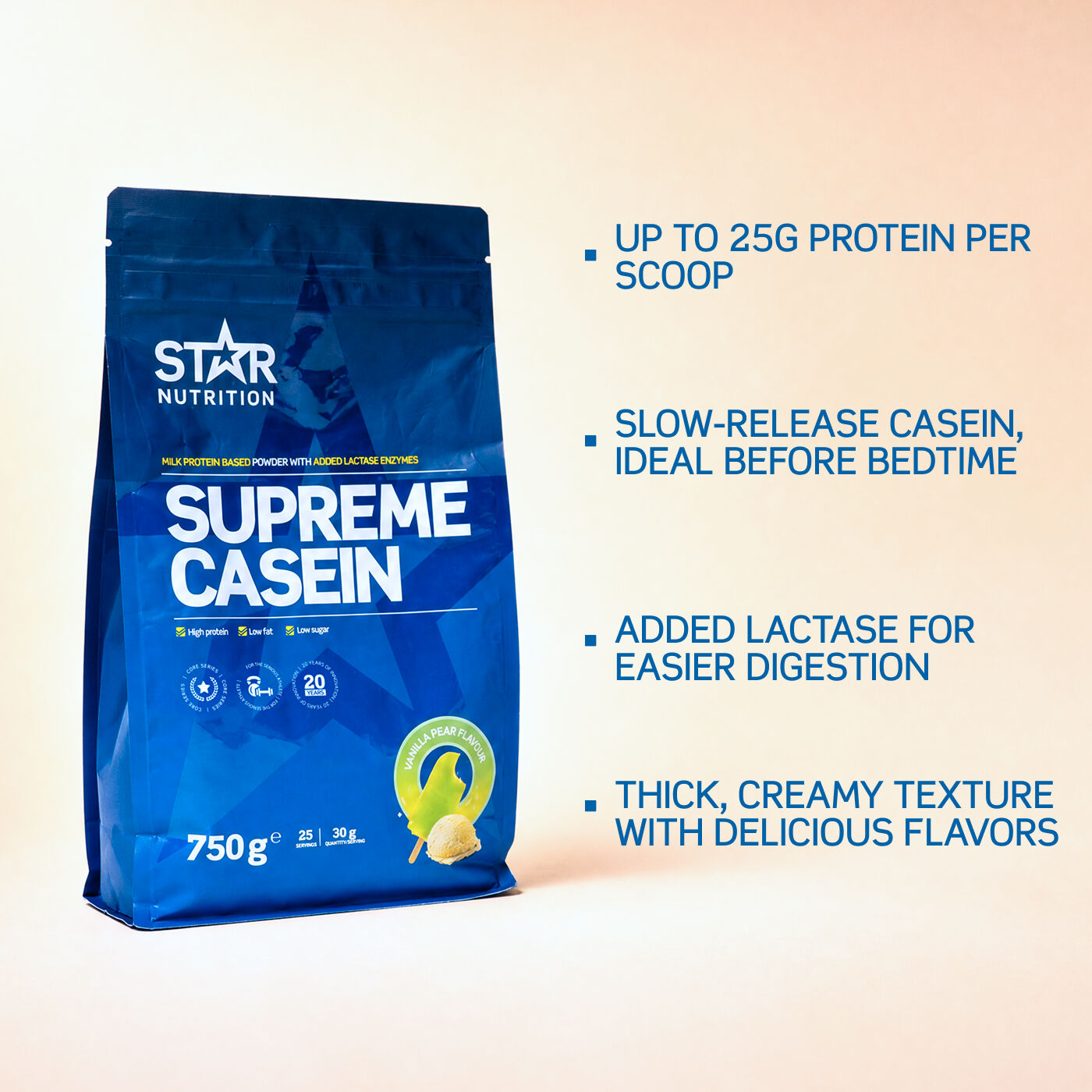 Supreme Kasein 750 g vanilla_pear