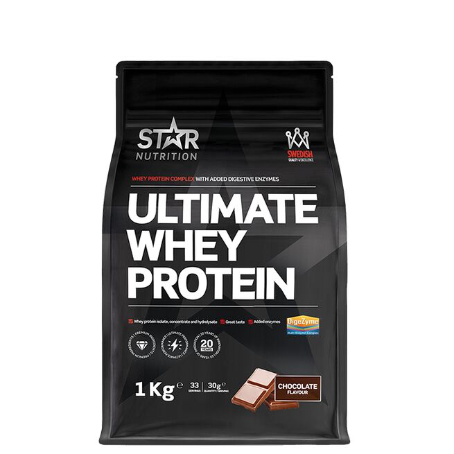 Ultimate Whey Vassleprotein 1 kg Chocolate