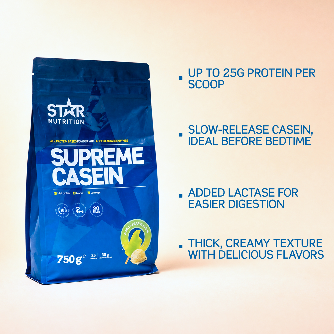 Supreme Kasein 750 g vanilla_pear