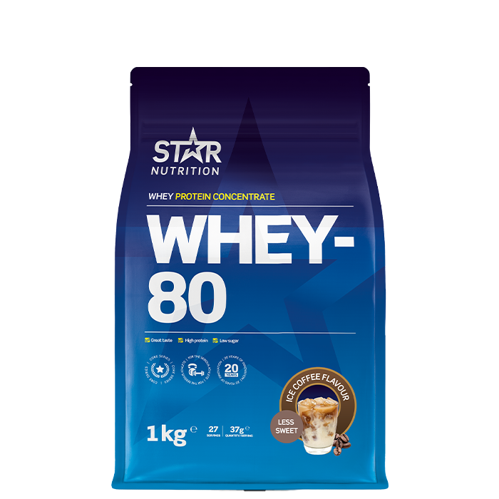 Whey-80 Vassleprotein 1 kg Double Rich Chocolate