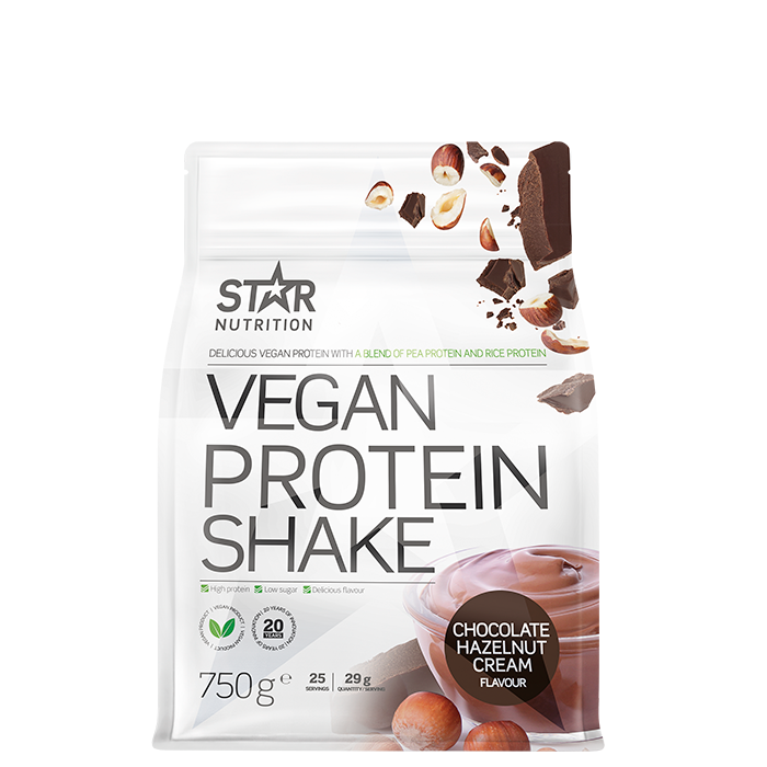 Vegan Protein Shake Veganskt Proteinpulver 750 g chocolate_hazelnut