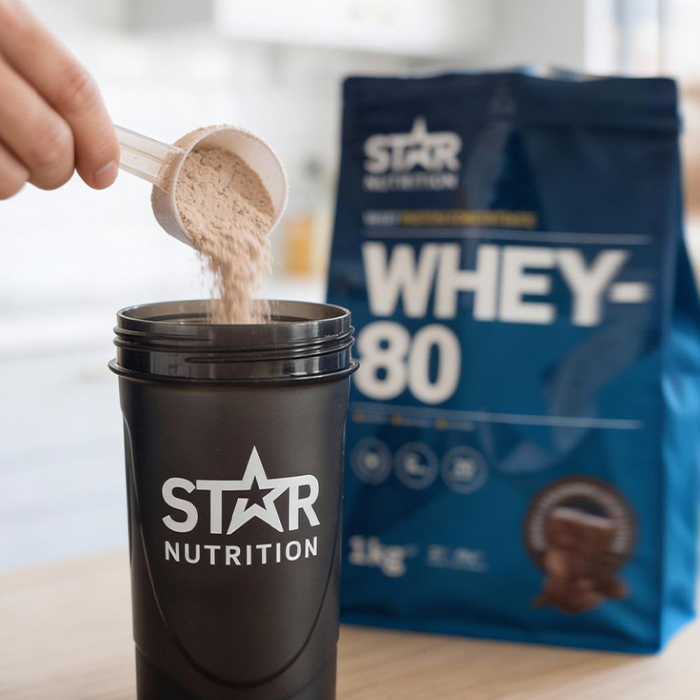 Whey-80 Vassleprotein 1 kg Double Rich Chocolate